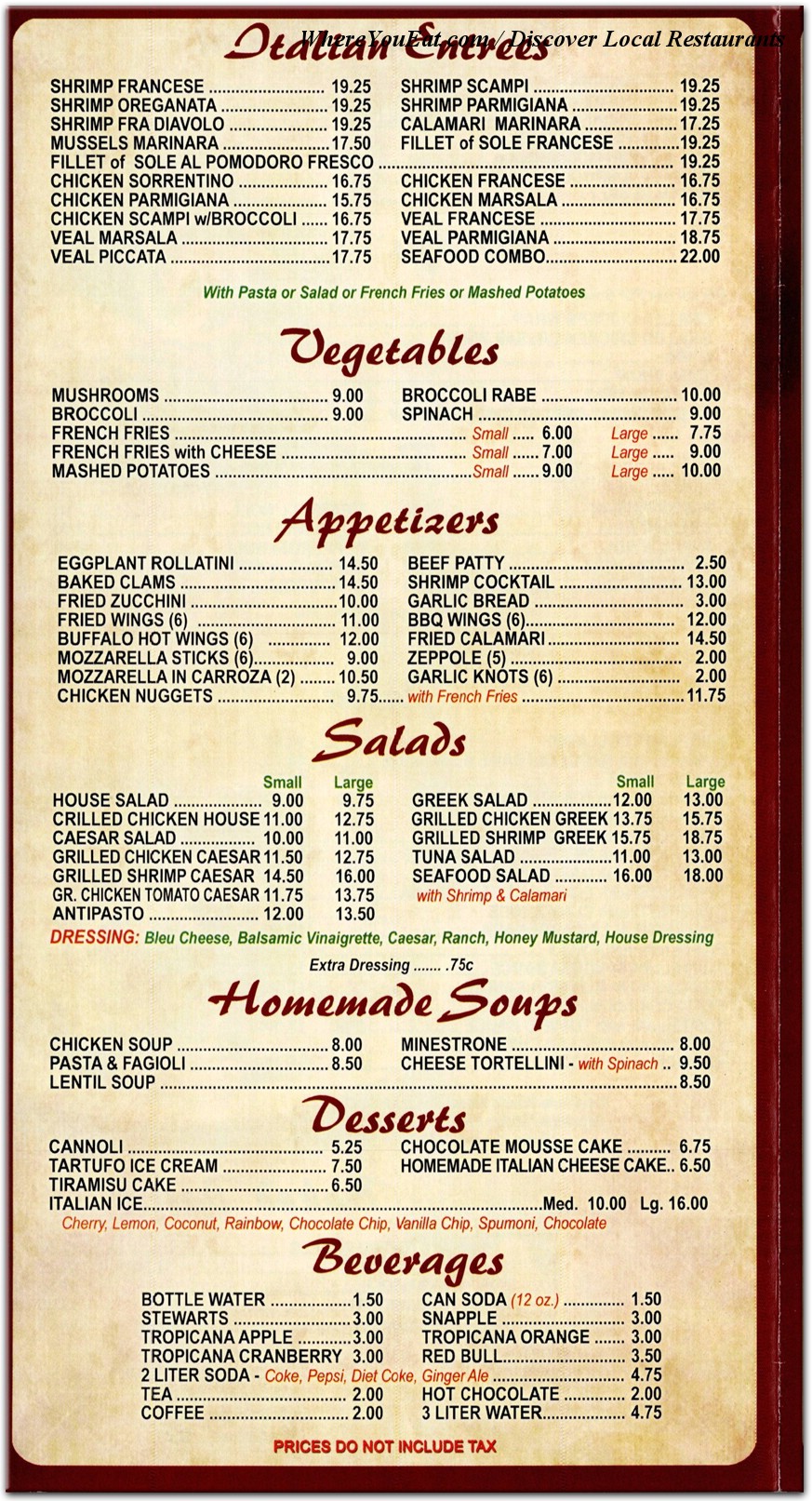 menu image