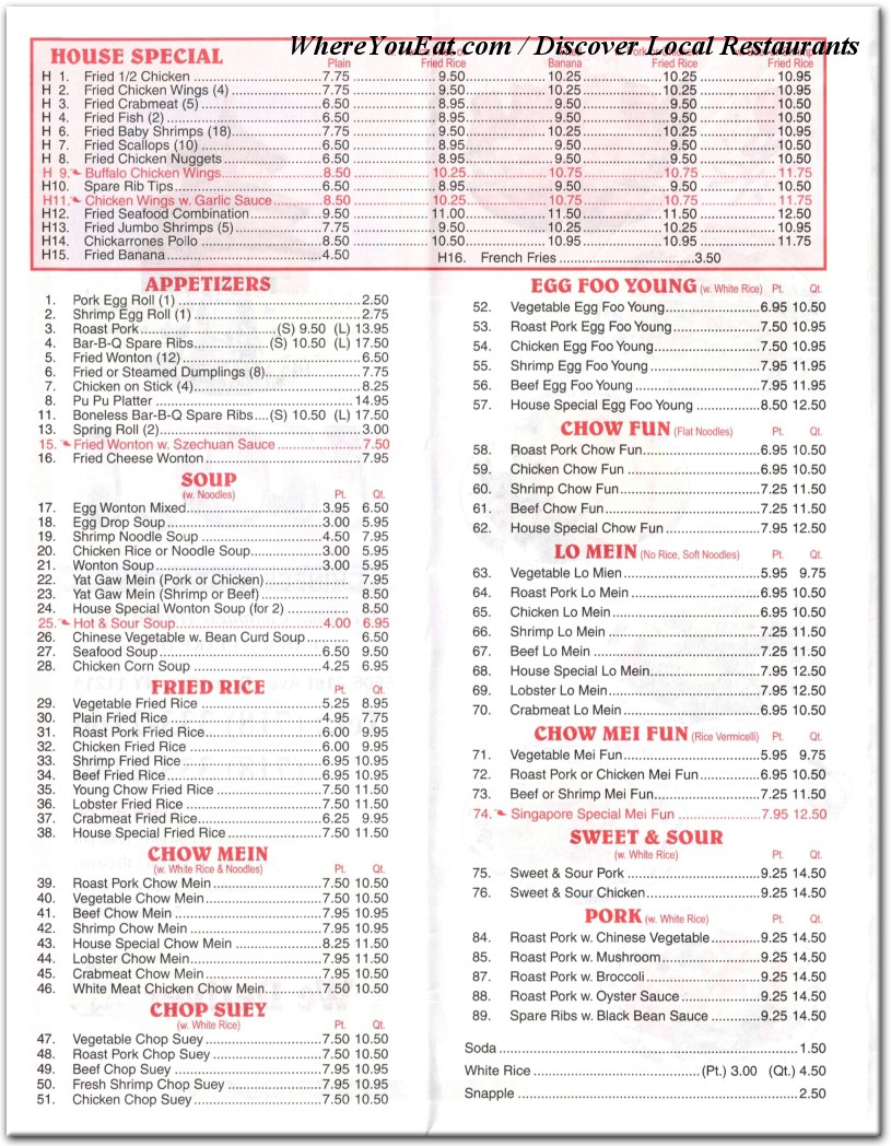 menu image
