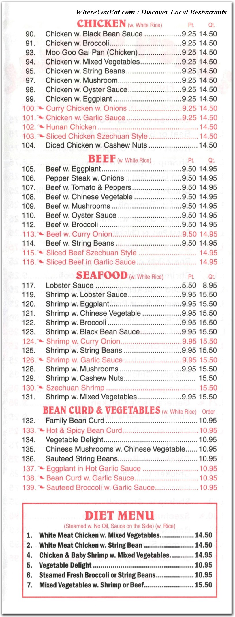 menu image