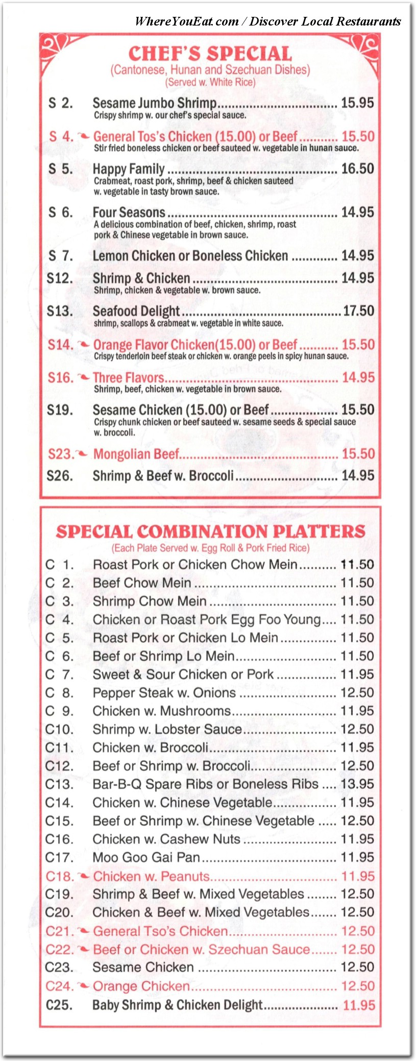 menu image
