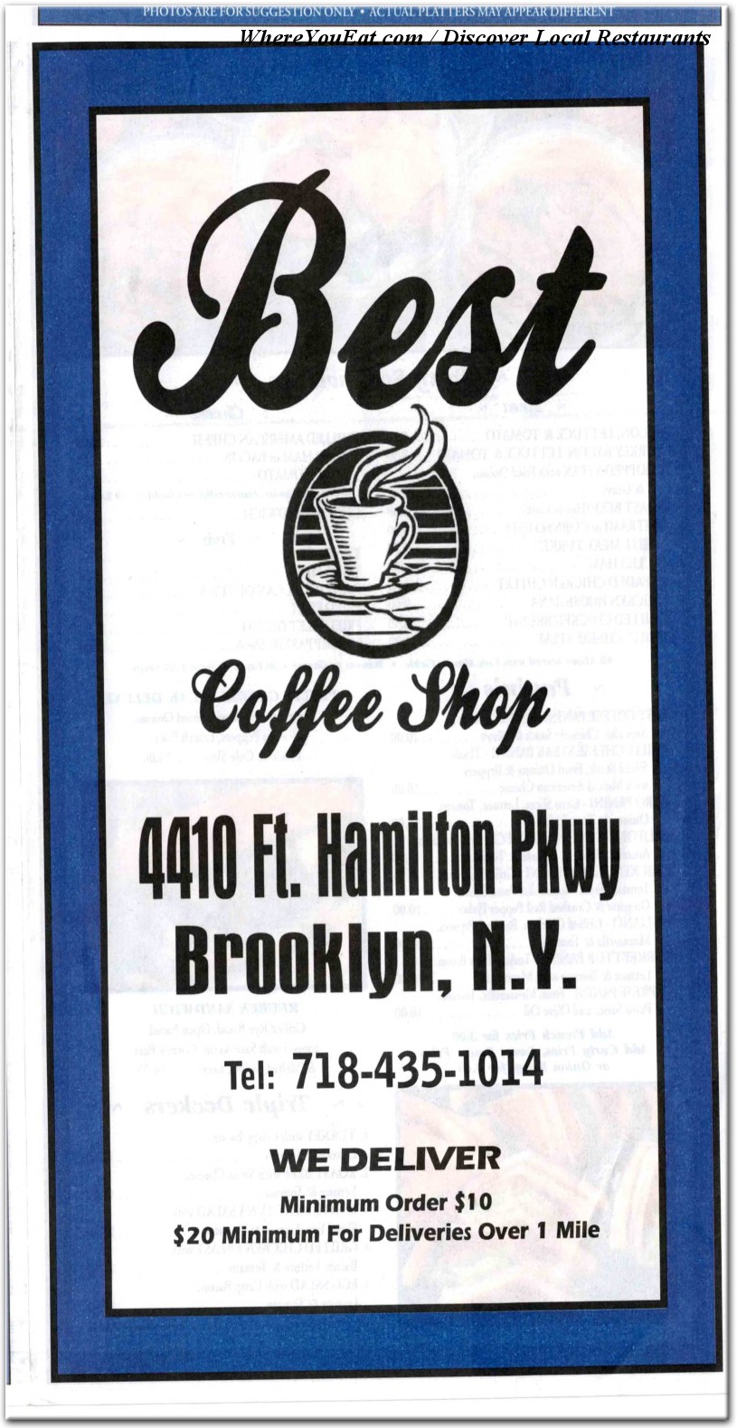 menu image