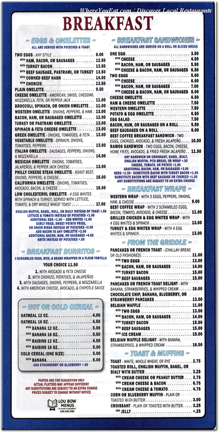 menu image