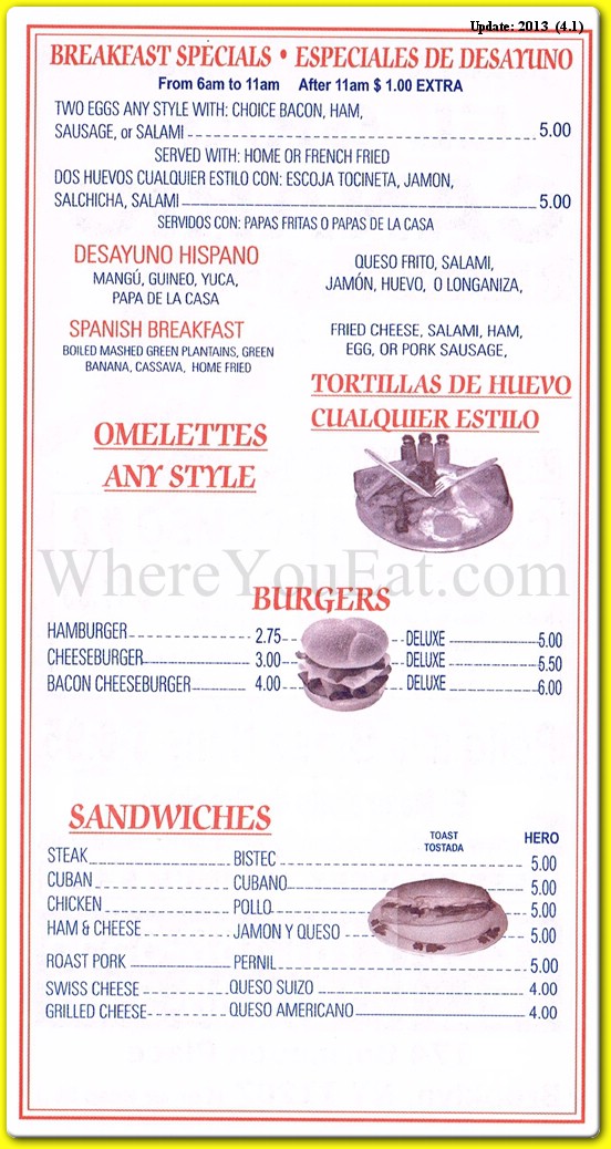 menu image