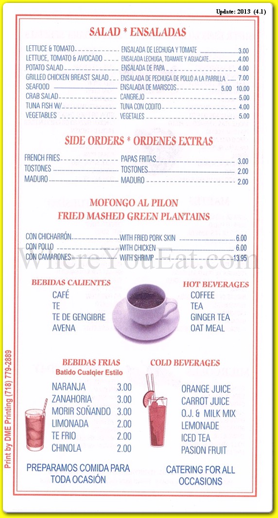 menu image