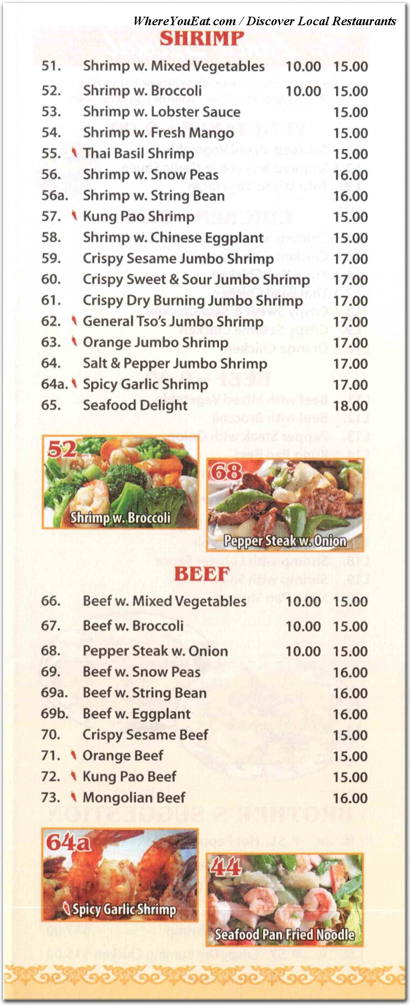 menu image