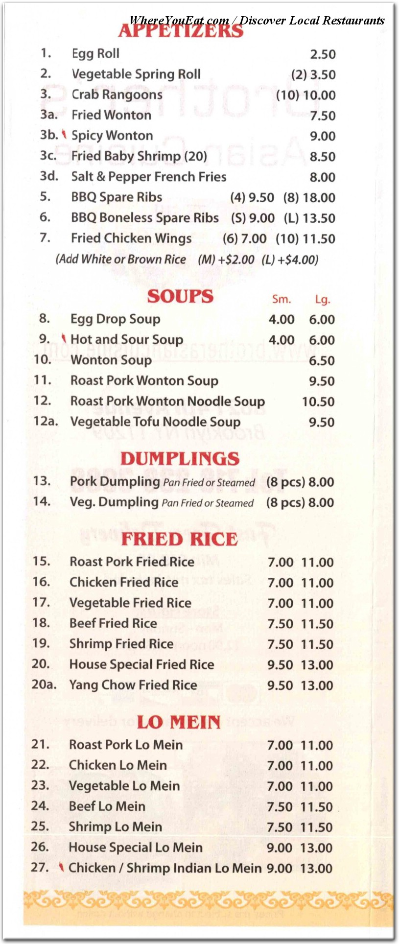 menu image