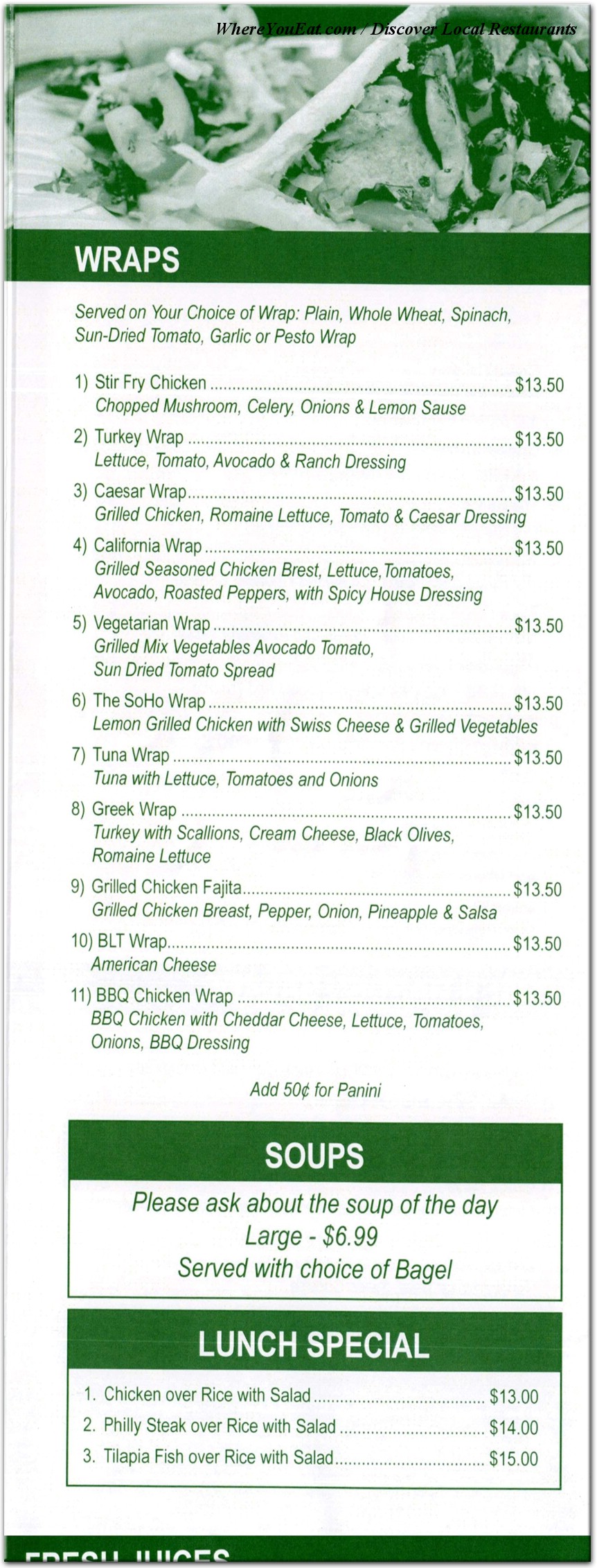 menu image