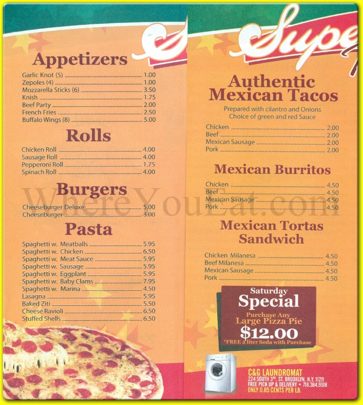 menu image