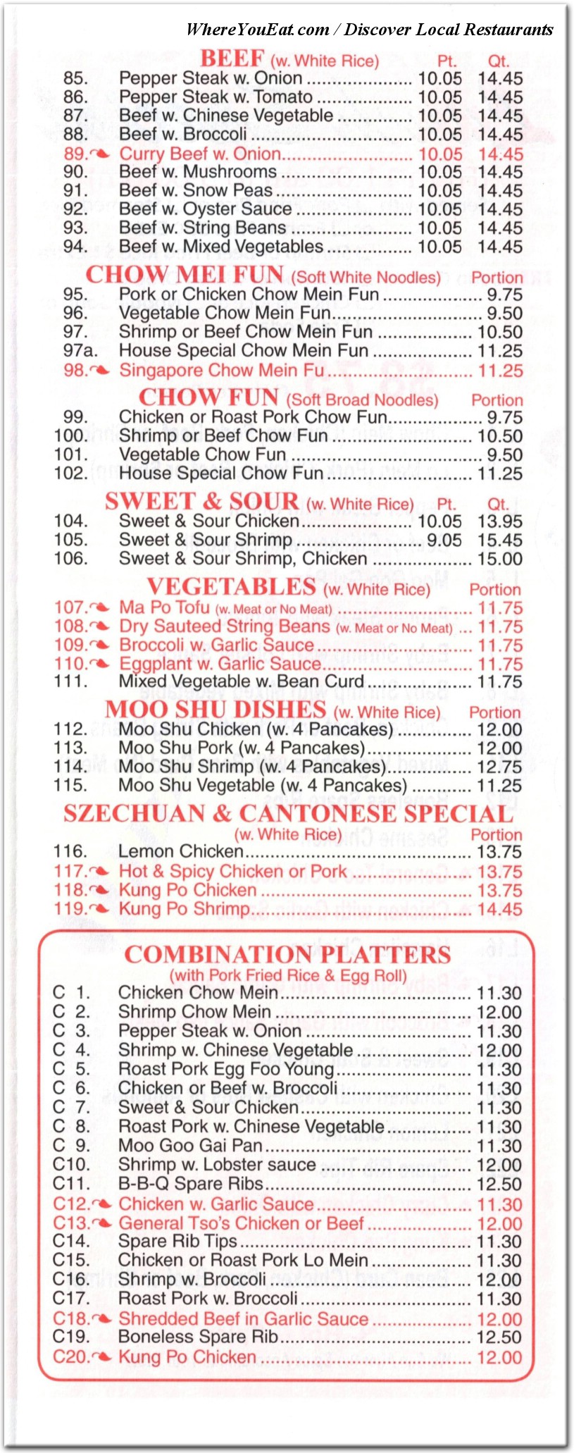 menu image