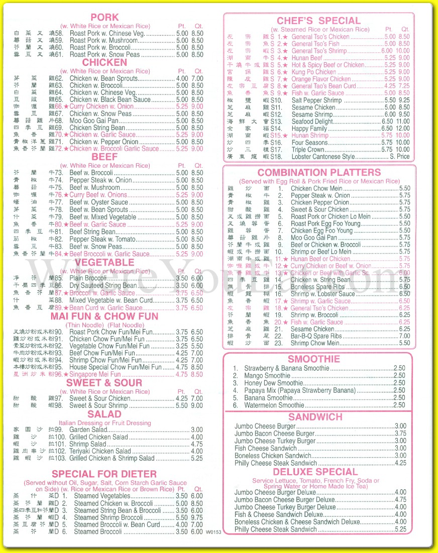 menu image