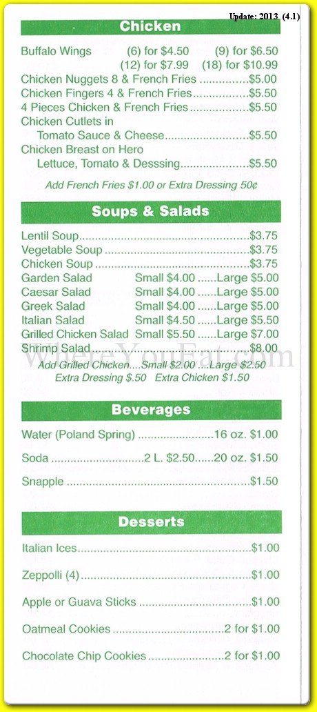 Lenny's Restaurant in Brooklyn / Menus &amp; Photos