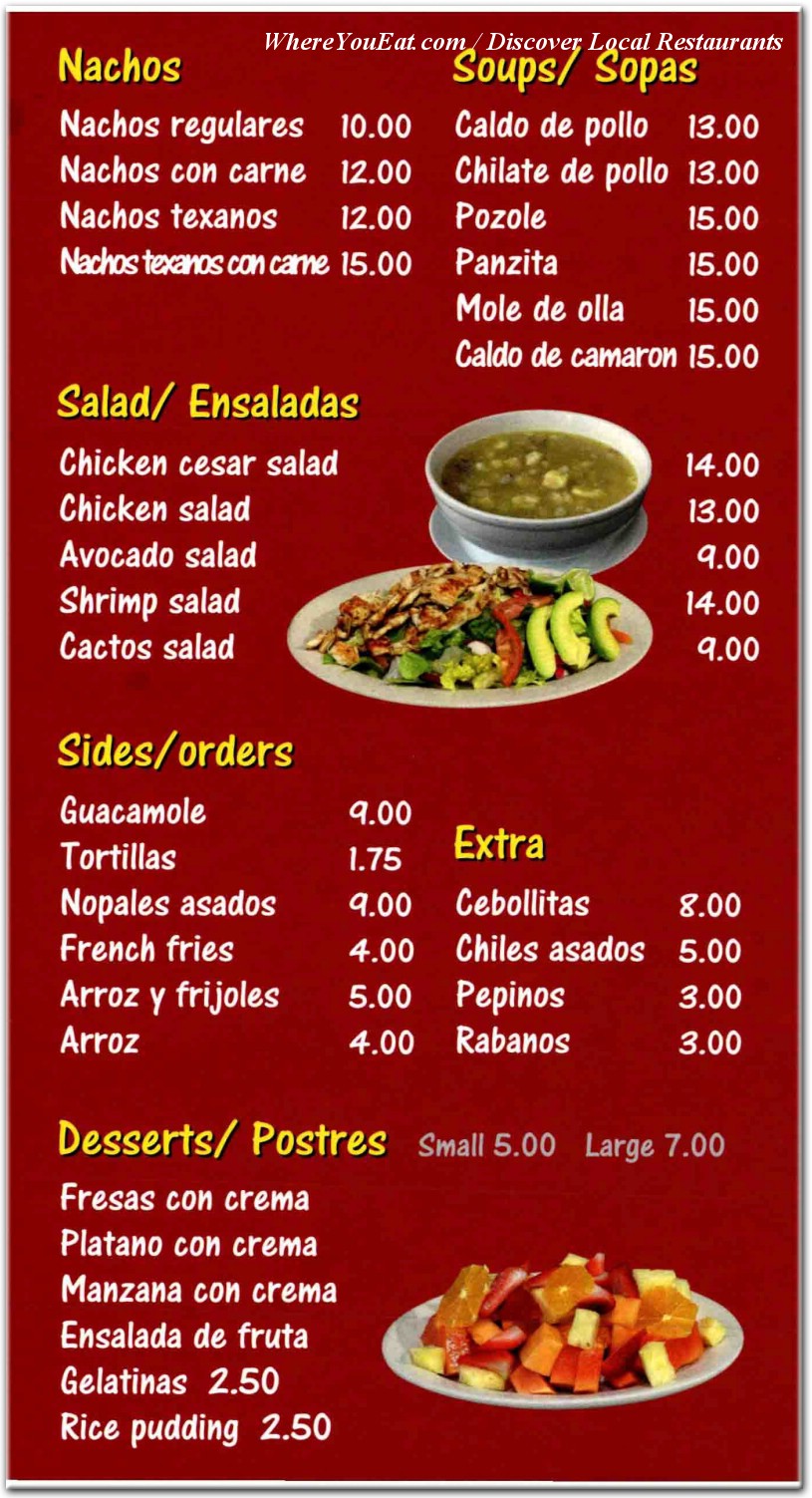 menu image