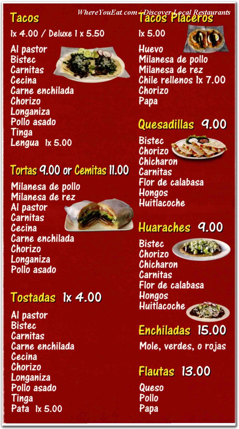 menu image