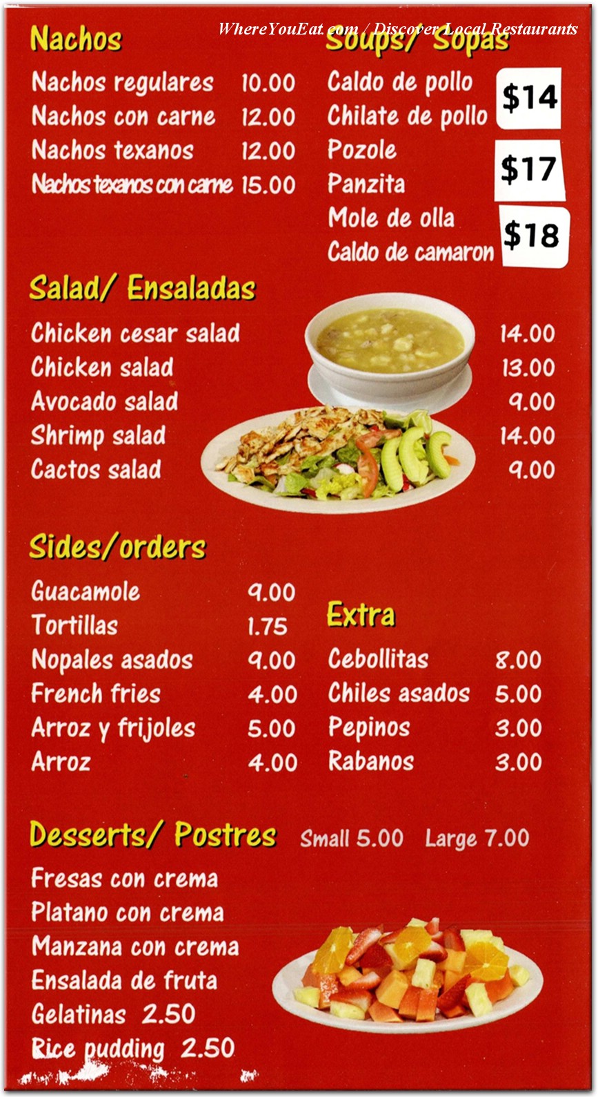 menu image