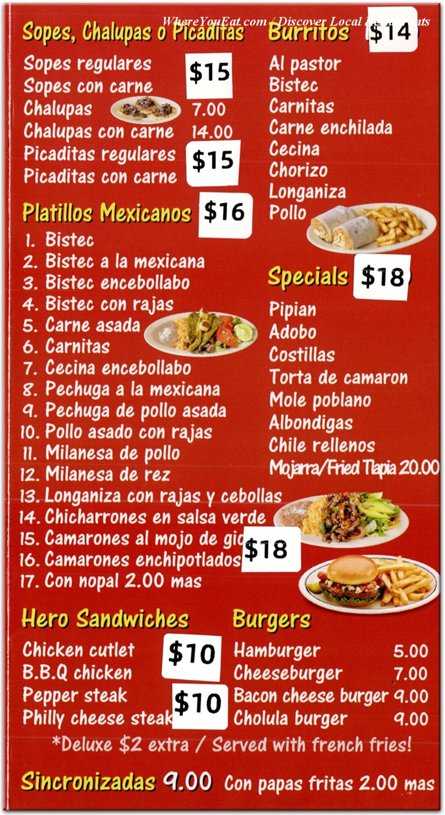 menu image
