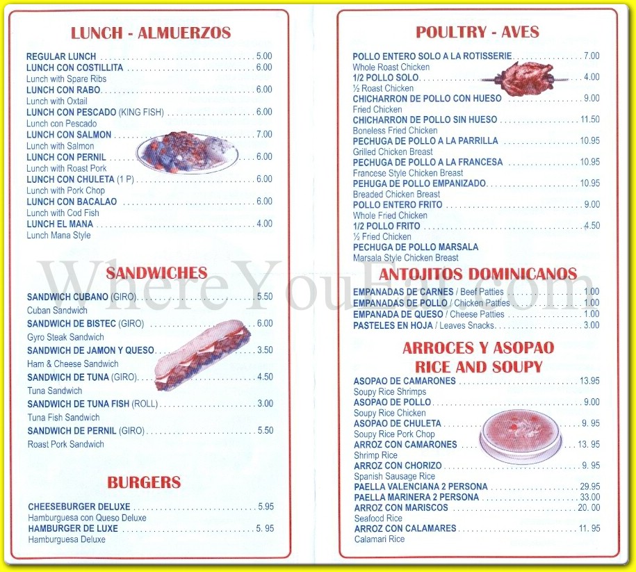 menu image