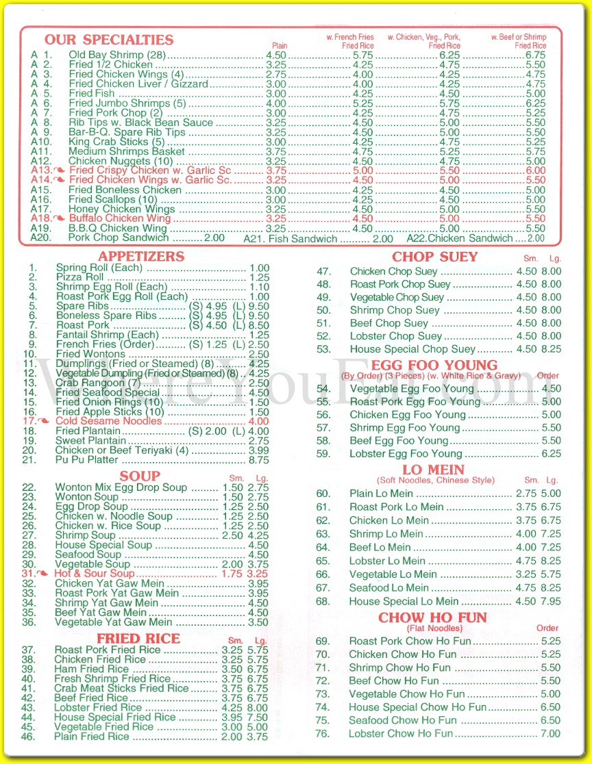 menu image