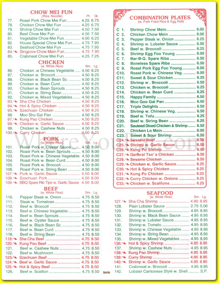 menu image