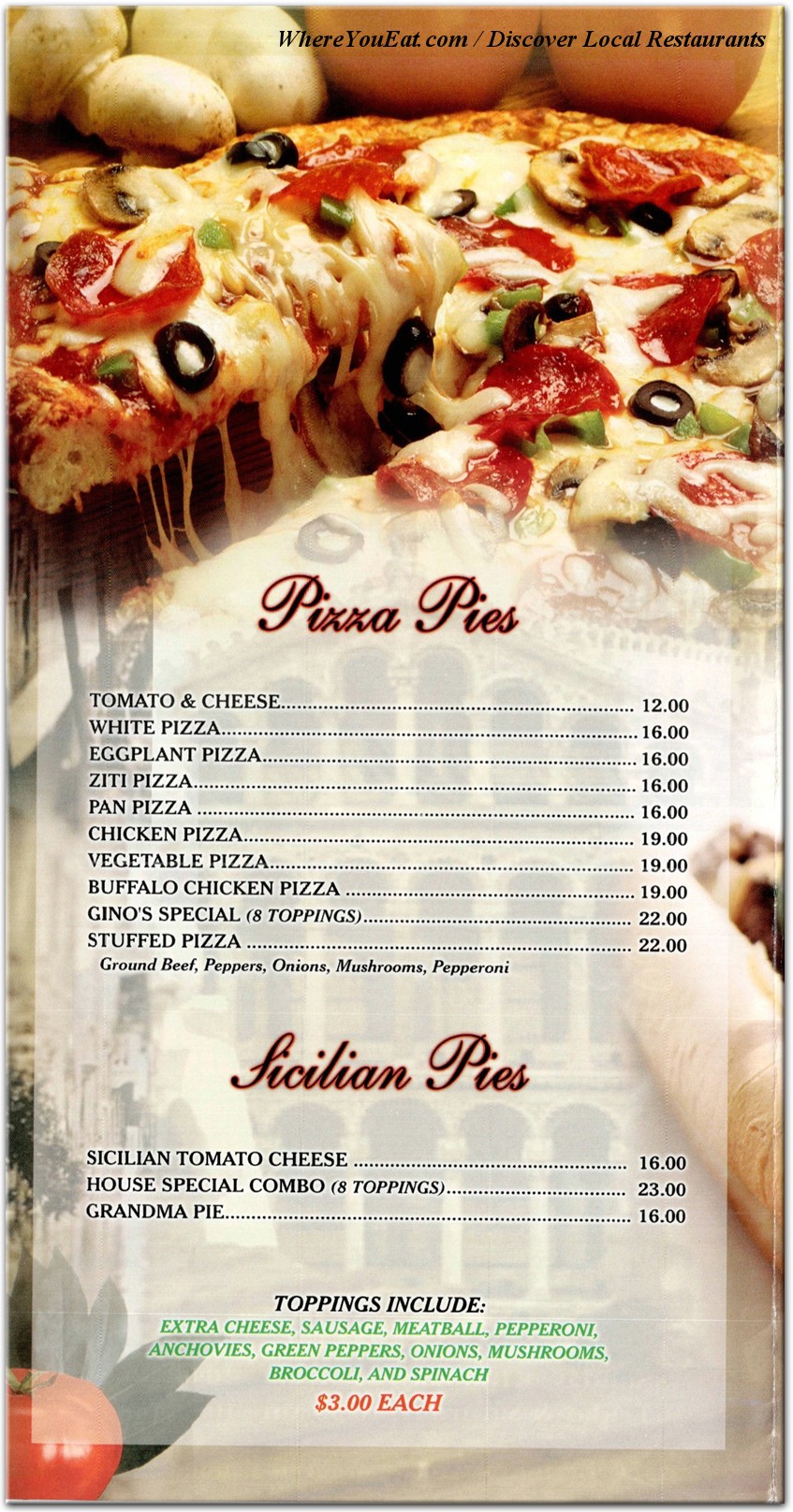 menu image