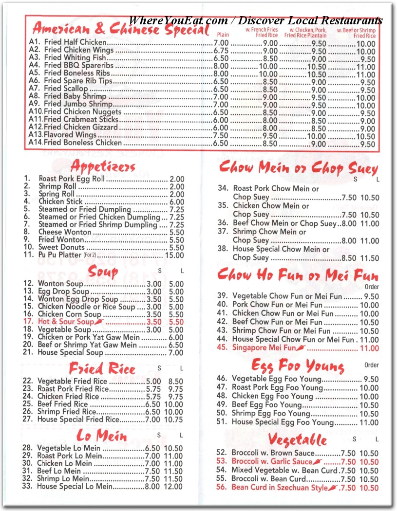 menu image