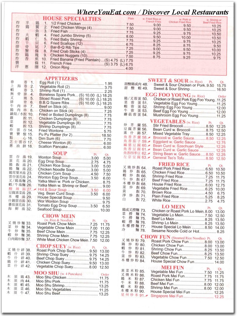 menu image