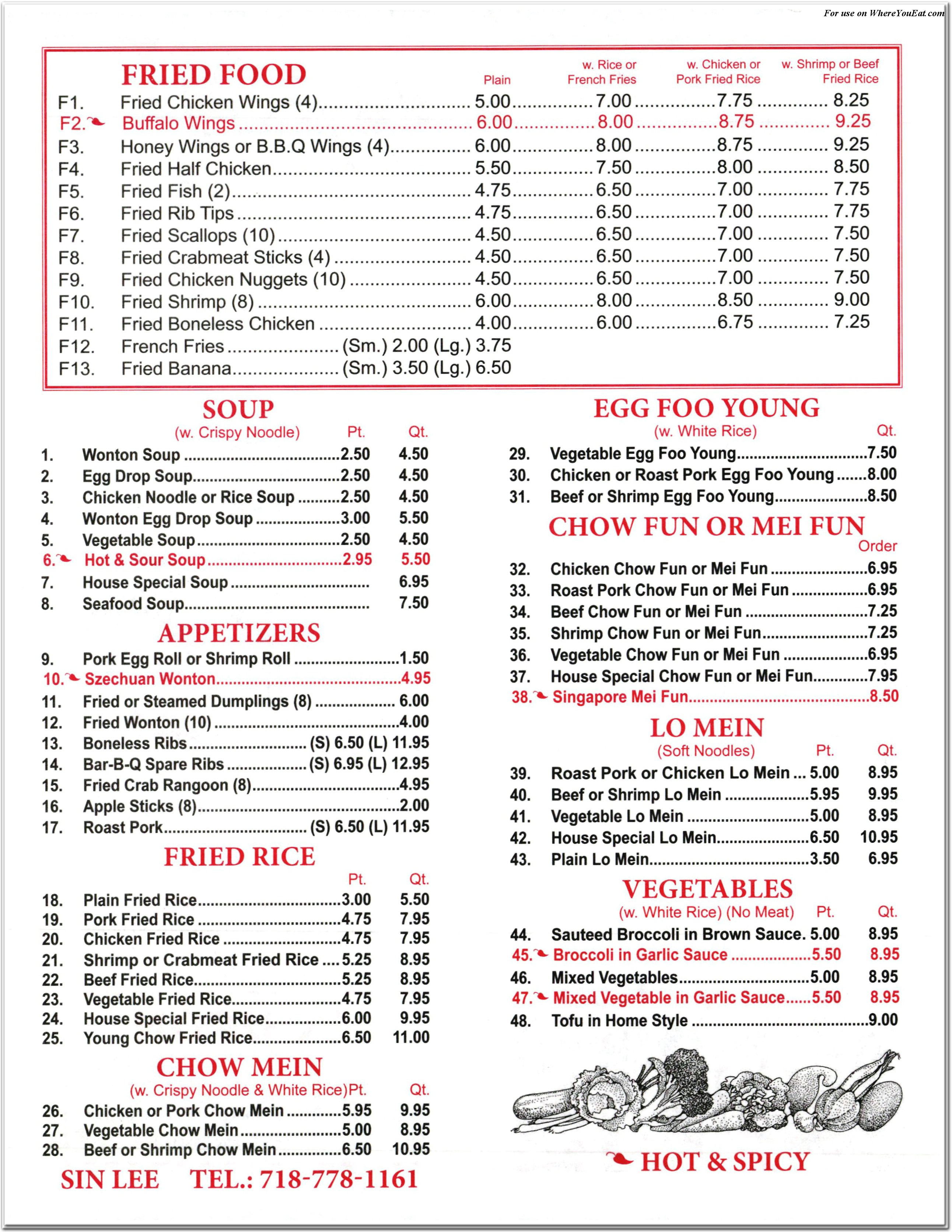 menu image