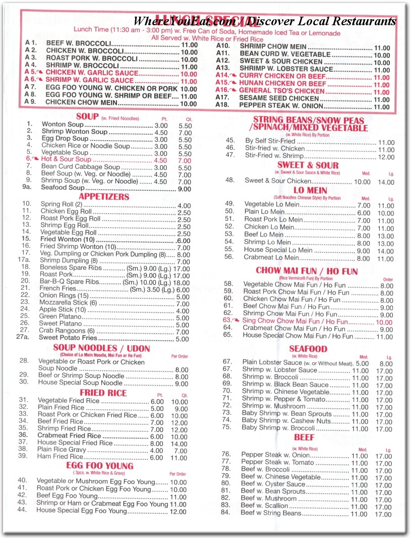 menu image