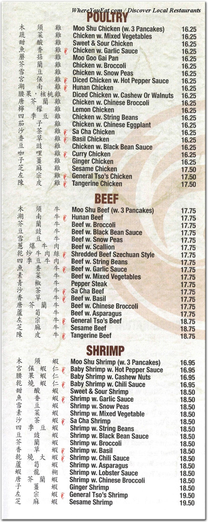 menu image