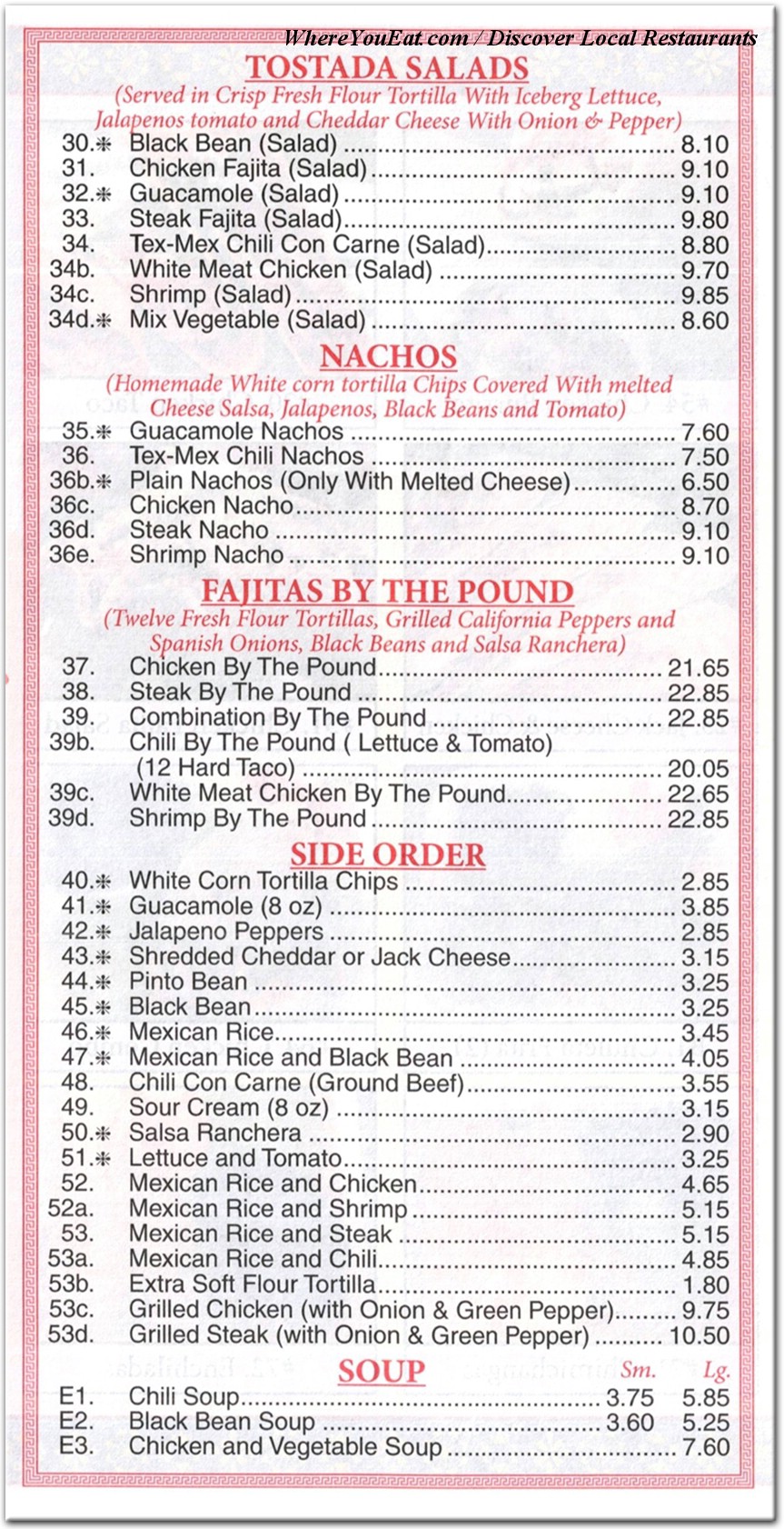menu image