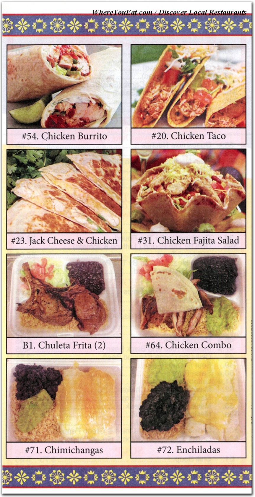 menu image