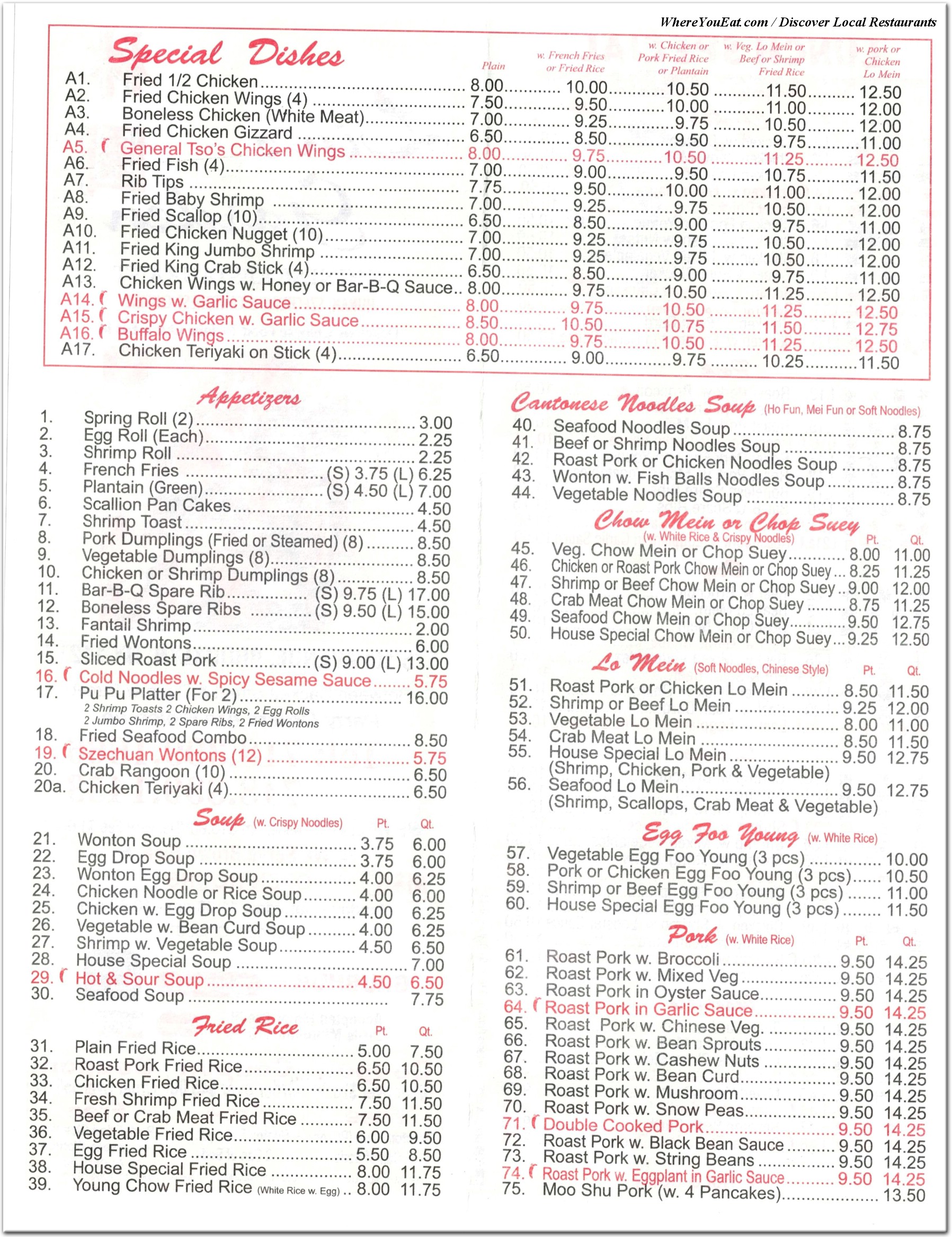menu image