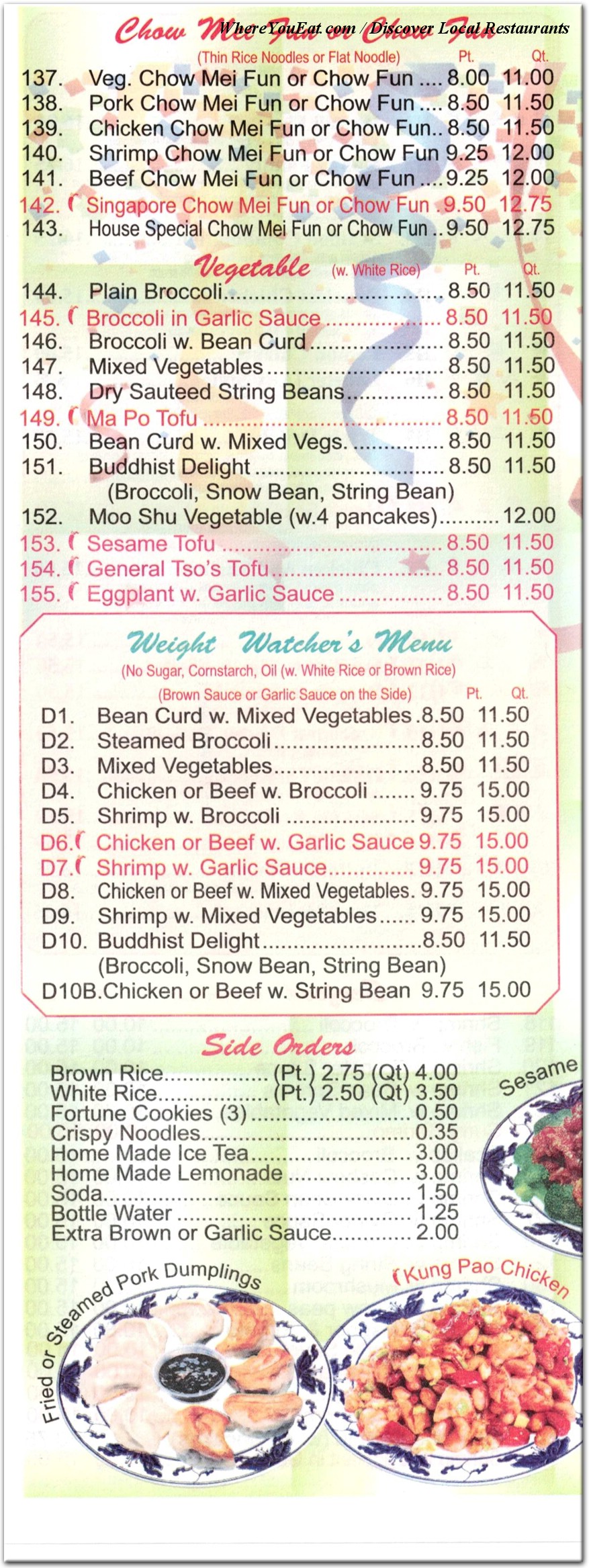 menu image