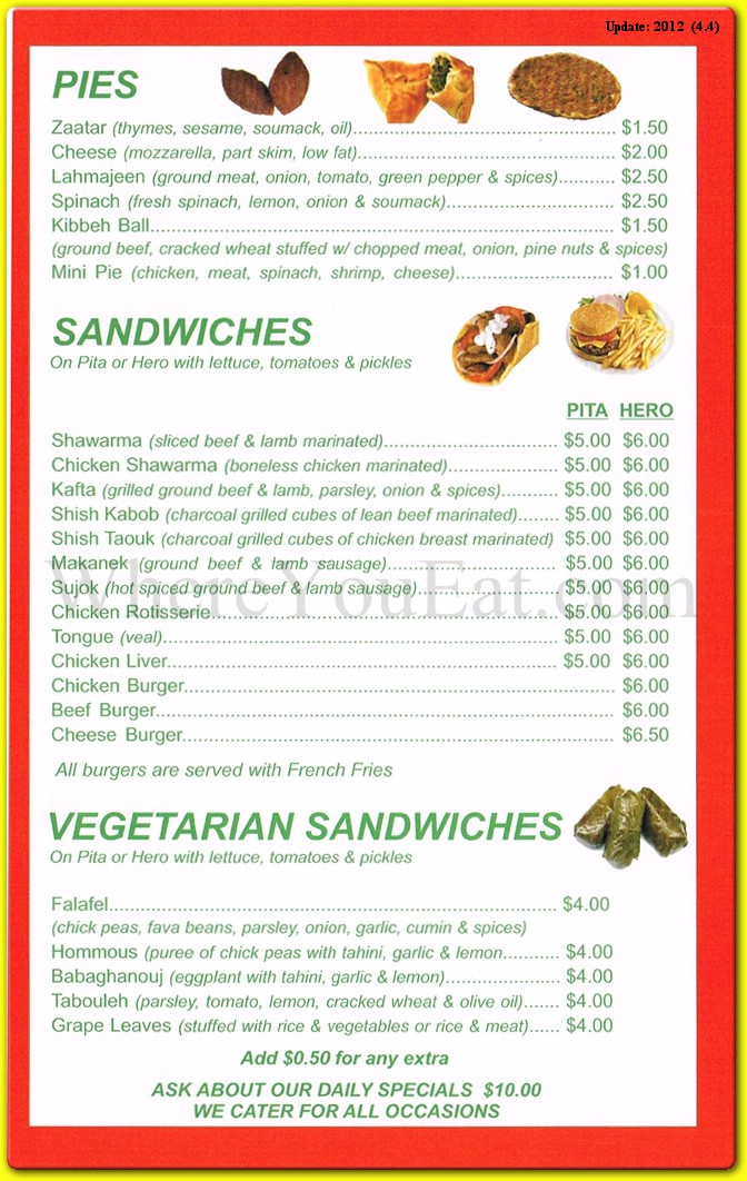 menu image