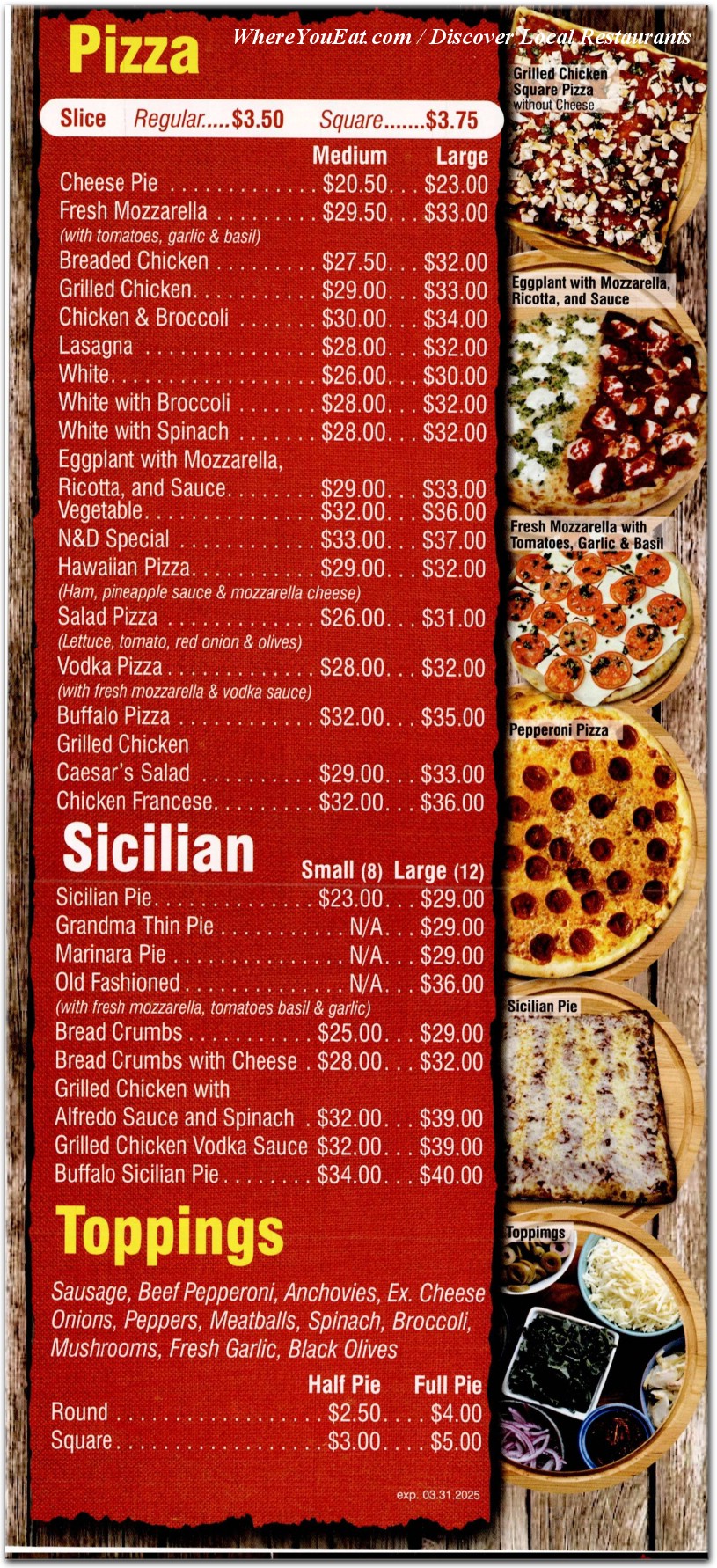 menu image
