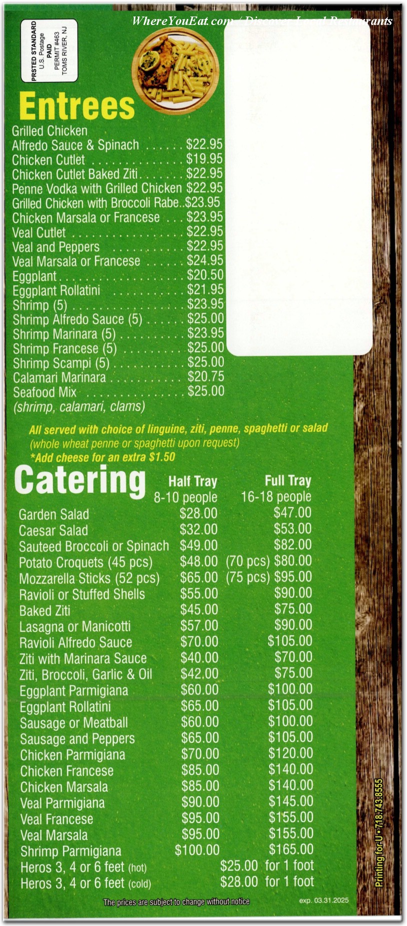 menu image