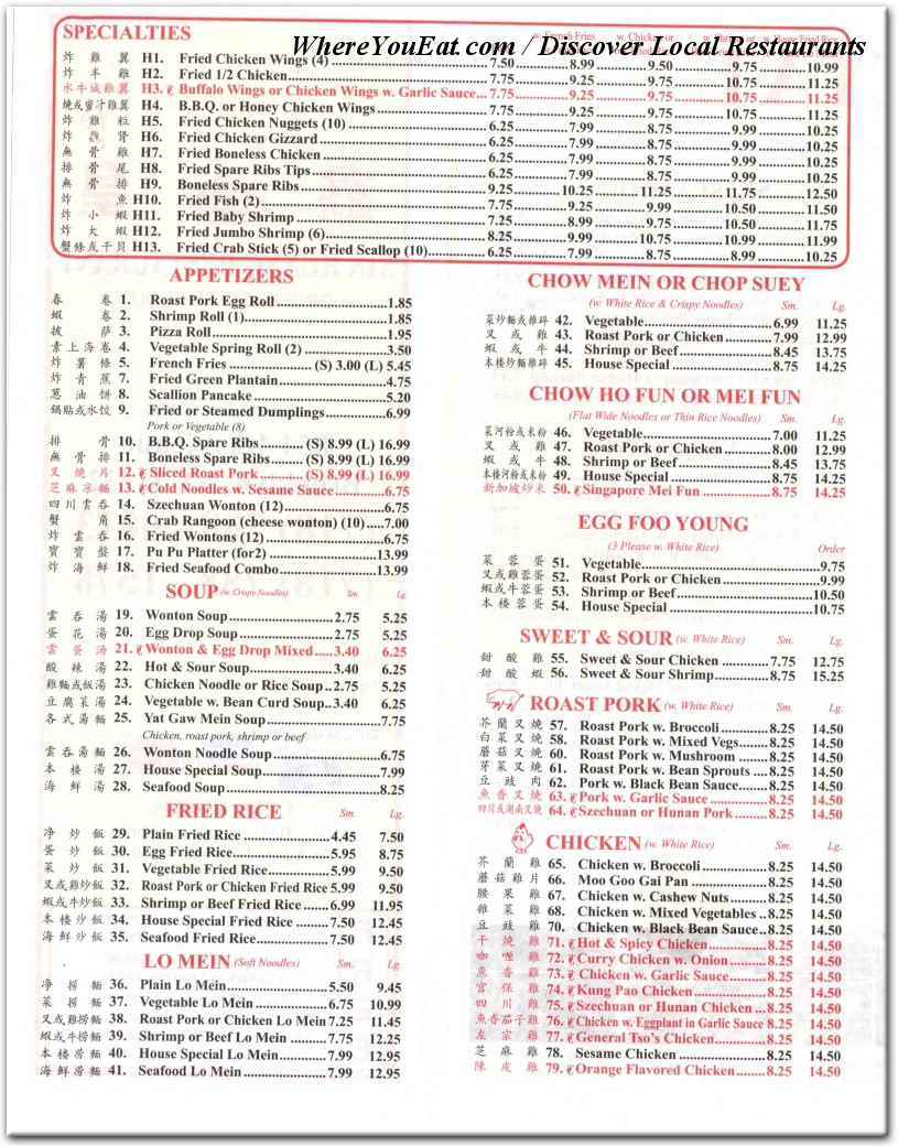 menu image