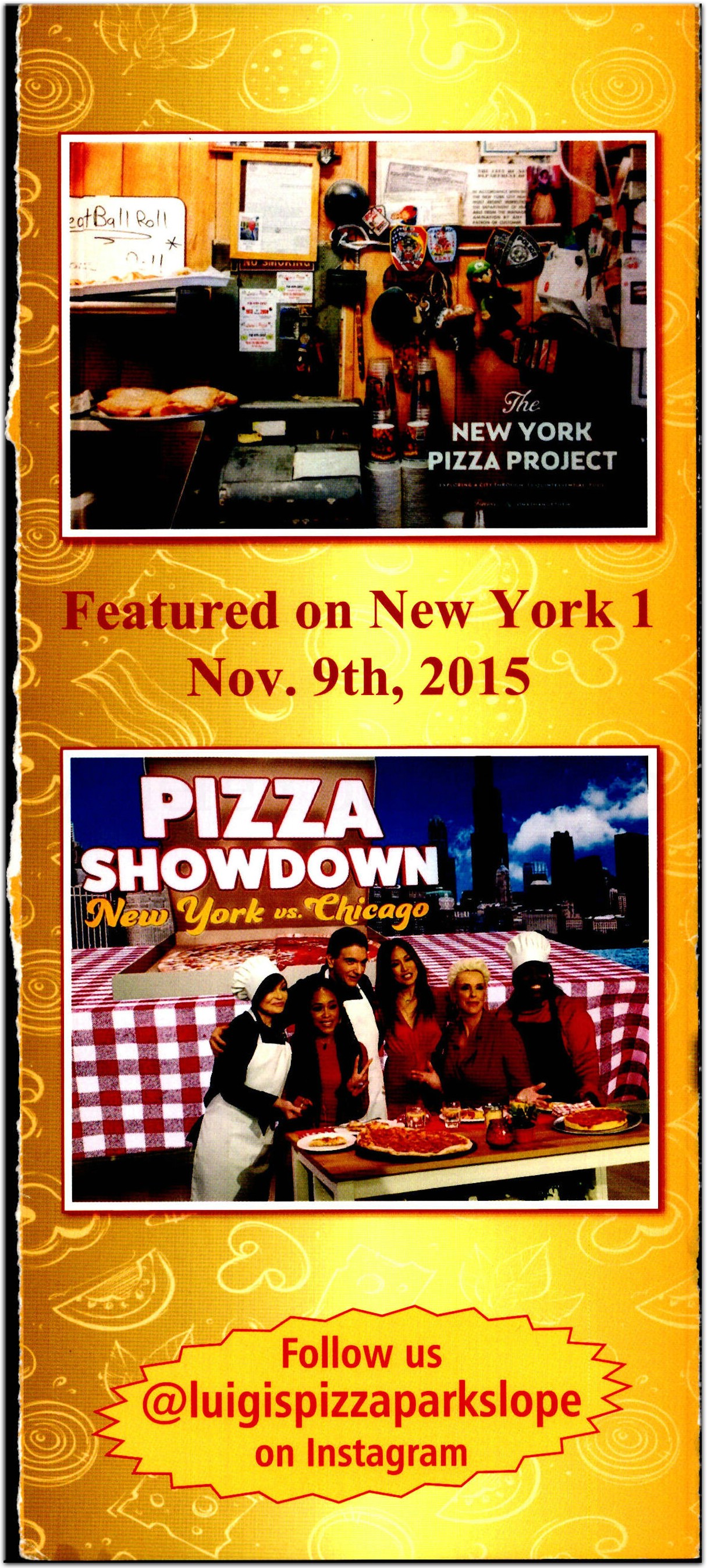 Luigi's Pizza Restaurant in Brooklyn / Official Menus & Photos