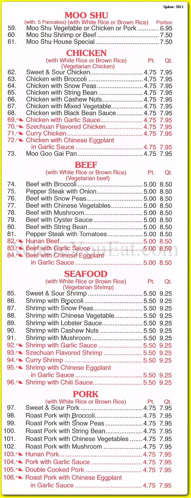 menu image