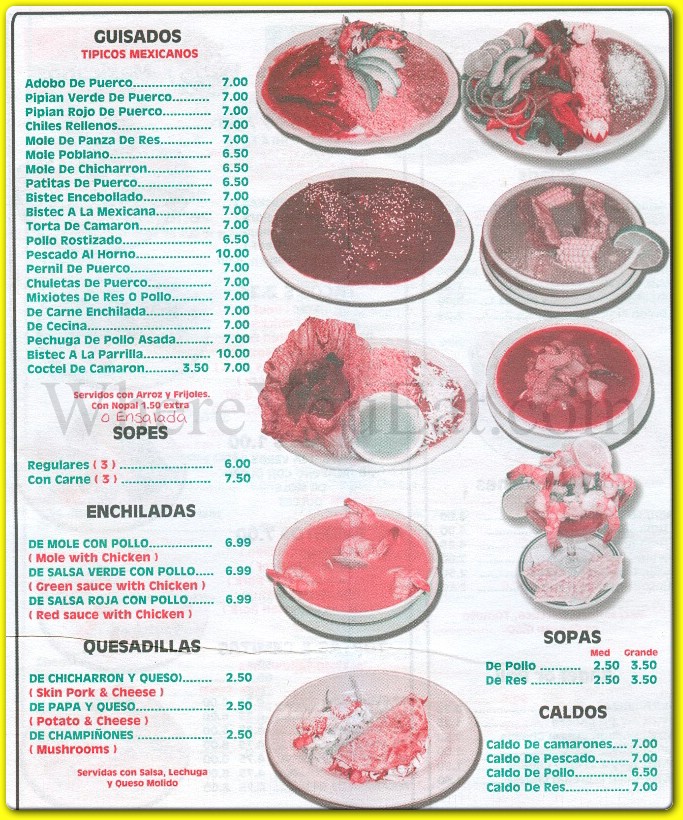 menu image