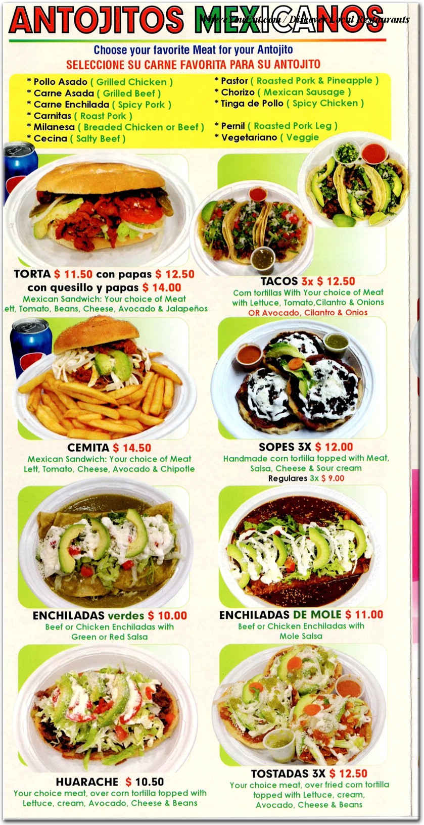 menu image