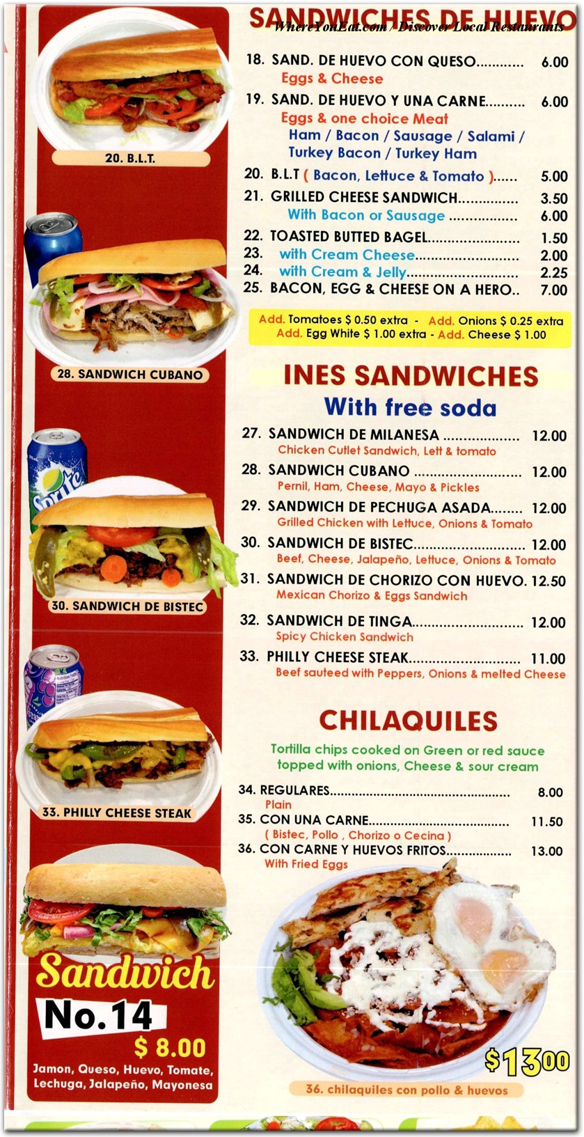menu image