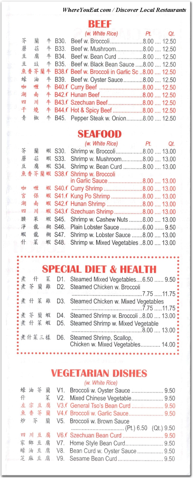 menu image