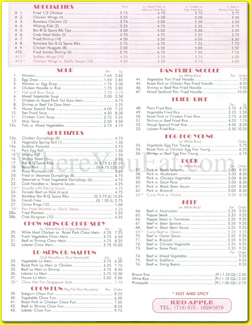 menu image