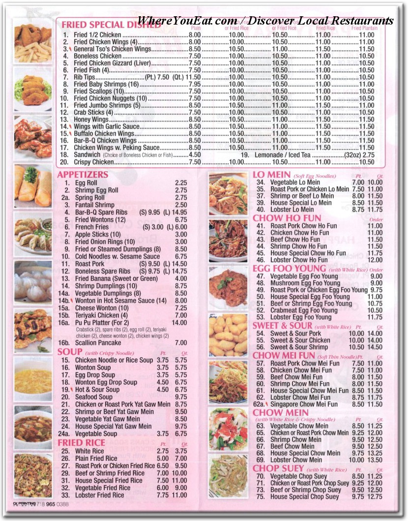 menu image
