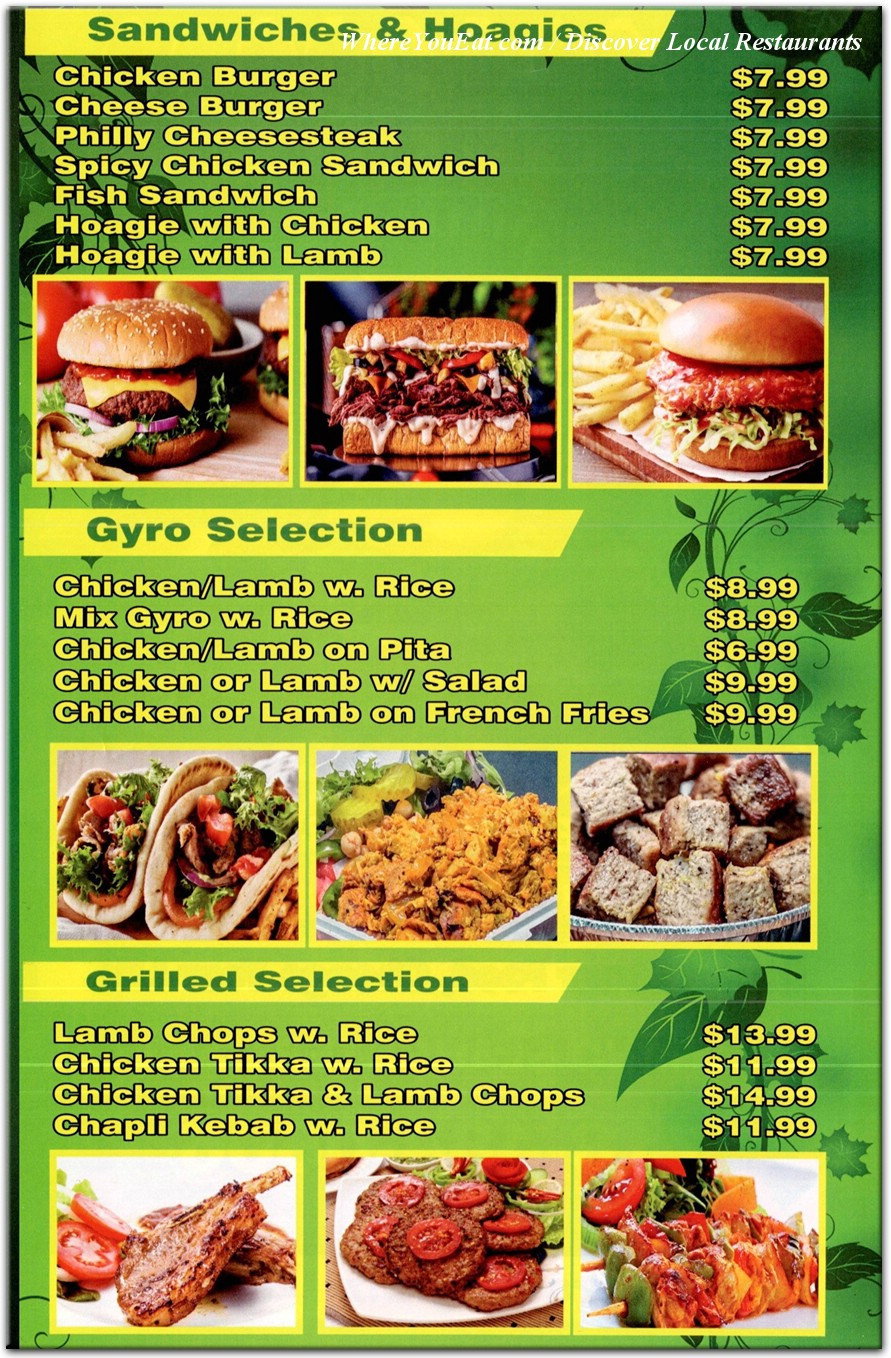menu image