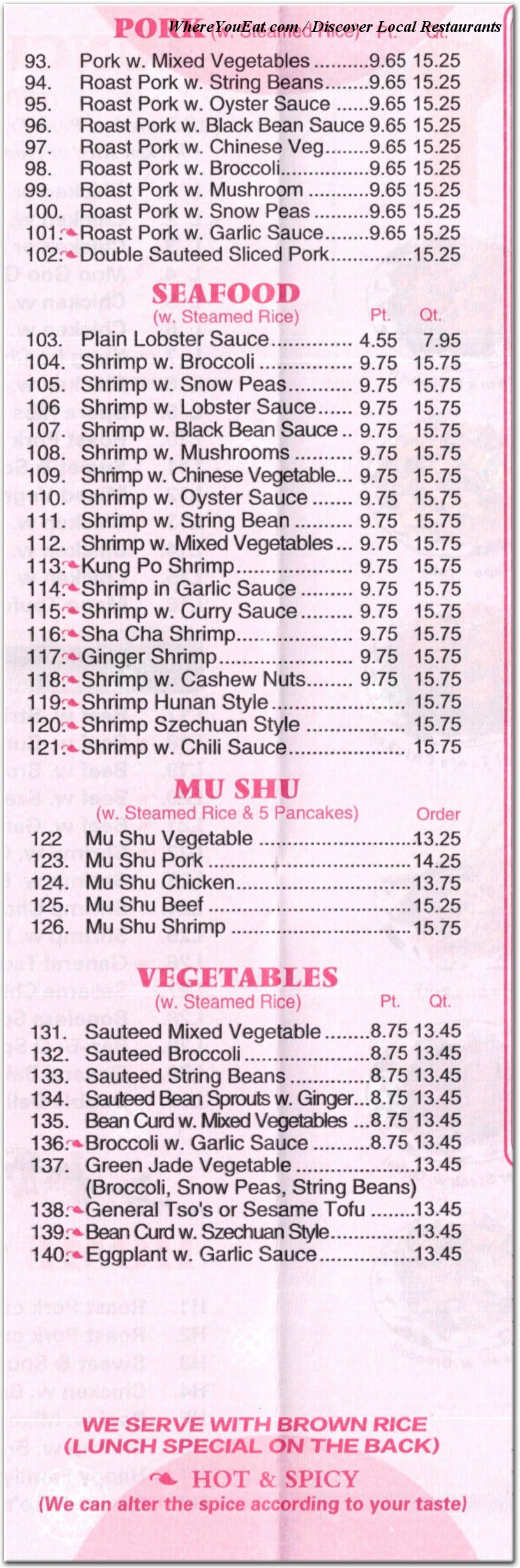 menu image