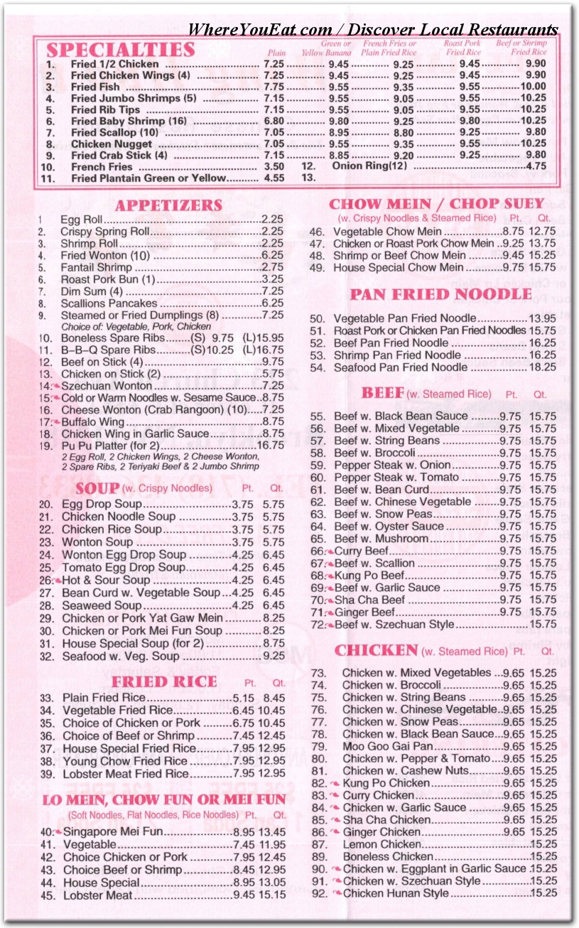 menu image