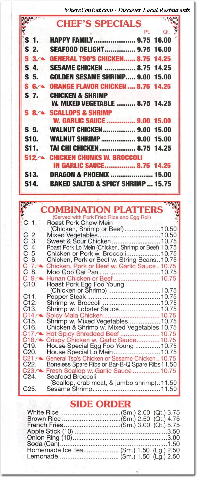 menu image