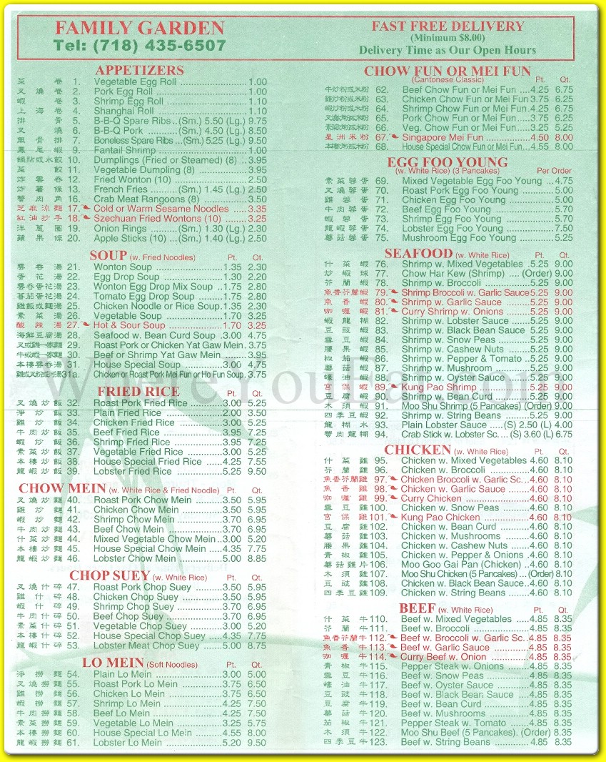 menu image