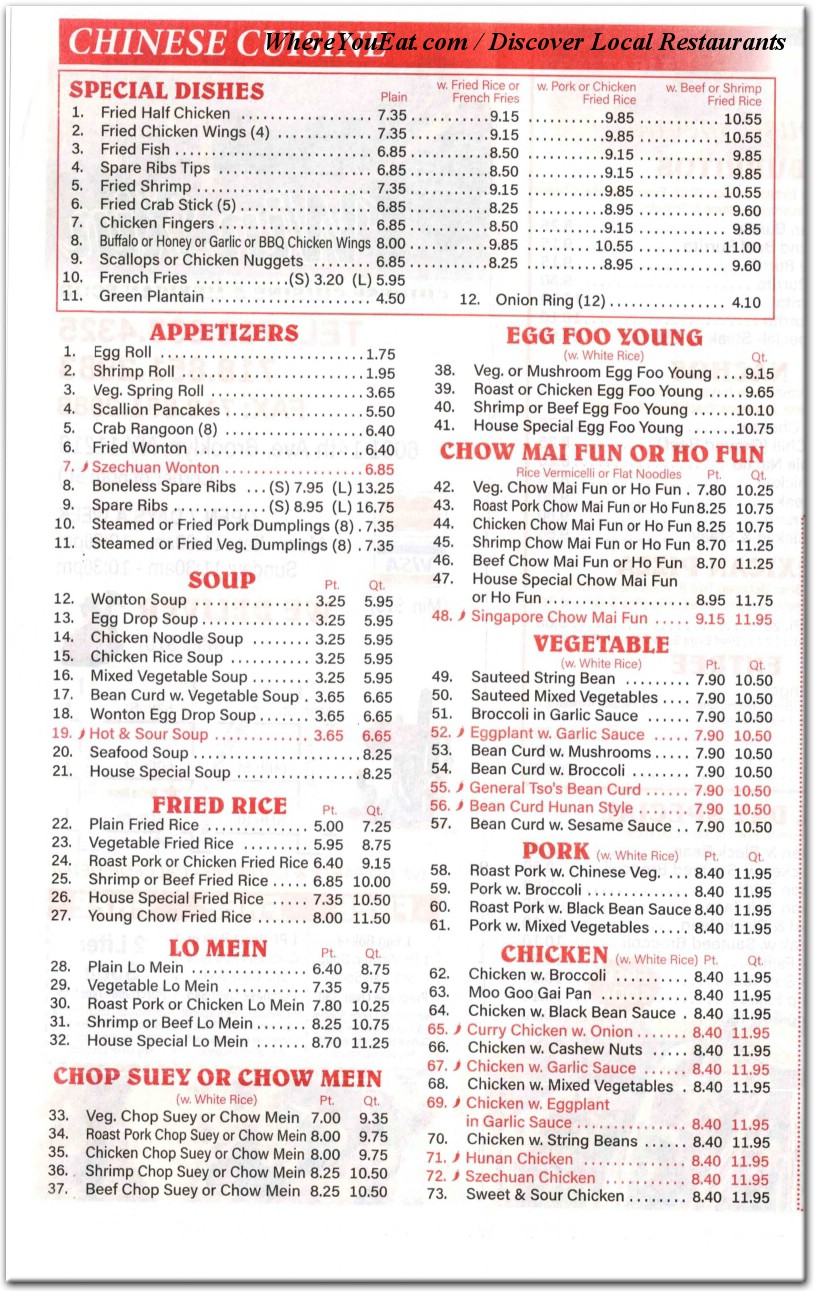 menu image
